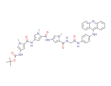 (5-{5-[5-({[4-(Acridin-9-ylamino)-phenylcarbamoyl]-methyl}-carbamoyl)-1-methyl-1H-pyrrol-3-ylcarbamoyl]-1-methyl-1H-pyrrol-3-ylcarbamoyl}-1-methyl-1H-pyrrol-3-yl)-carbamic acid tert-butyl ester