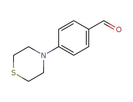Molecular Structure of 27913-94-6 (4-(1,4-THIAZINAN-4-YL)BENZENECARBALDEHYDE)