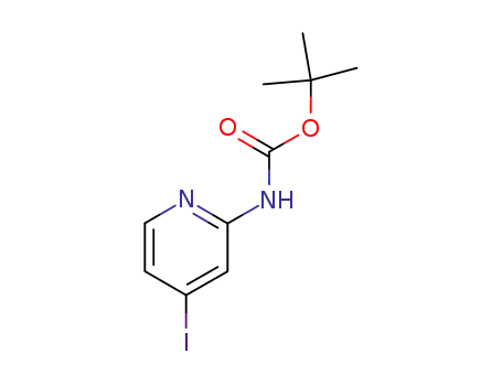 Molecular Structure of 405939-28-8 ((4-IODO-PYRIDIN-2-YL)-CARBAMIC ACID TERT-BUTYL ESTER)