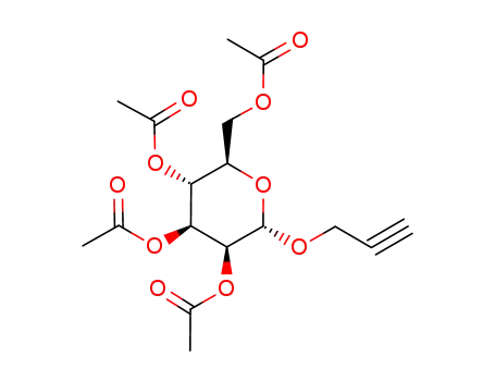 Molecular Structure of 83476-52-2 (propargyl 2,3,4,6-tetra-O-acetyl-α-D-mannopyranoside)
