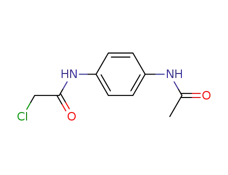 Molecular Structure of 2653-10-3 (N-(4-(ACETYLAMINO)PHENYL)-2-CHLOROACETAMIDE)