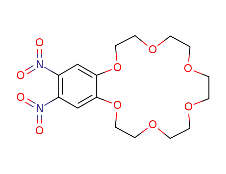 Molecular Structure of 117568-06-6 (4',5'-dinitrophenyl crown ether 18C<sub>6</sub>)