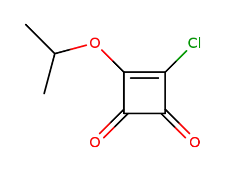 Molecular Structure of 130837-47-7 (3-CHLORO-4-ISOPROPOXYCYCLOBUTENE-1,2-DIONE)