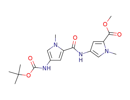 methyl 4-<<<4-<<(tert-butyloxy)carbonyl>amino>-1-methyl-pyrrol-2-yl>carbonyl>amino>-1-methyl-pyrrole-2-carboxylate