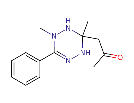 2-Propanone,
1-(1,2,3,4-tetrahydro-1,3-dimethyl-6-phenyl-1,2,4,5-tetrazin-3-yl)-