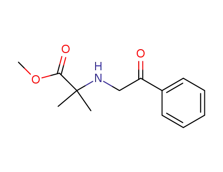 Molecular Structure of 322392-78-9 (Methyl 2-(2-oxo-2-phenylethyl)aminoisobutyrate)