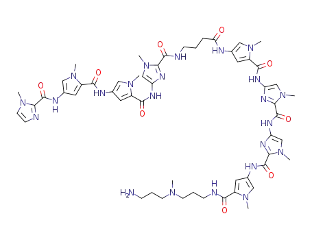 C<sub>55</sub>H<sub>69</sub>N<sub>23</sub>O<sub>9</sub>