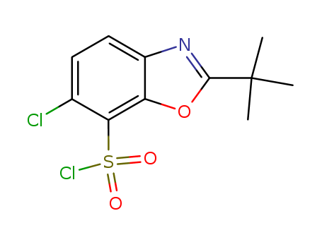 2-TERT-BUTYL-6-CHLOROBENZOXAZOLE-7-SULFONYL CHLORIDE  CAS NO.361392-60-1