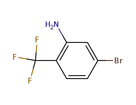 Molecular Structure of 703-91-3 (5-Bromo-2-(trifluoromethyl)aniline)
