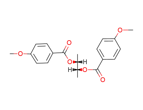 Molecular Structure of 132043-92-6 (<i>racem.</i>-2.3-bis-(4-methoxy-benzoyloxy)-butane)