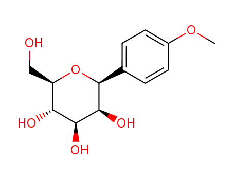 Molecular Structure of 28538-11-6 ((1<i>S</i>)-1-(4-methoxy-phenyl)-1,5-anhydro-D-mannitol)