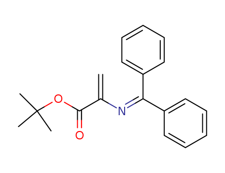 Molecular Structure of 118553-22-3 (2-Propenoic acid, 2-[(diphenylmethylene)amino]-, 1,1-dimethylethyl
ester)