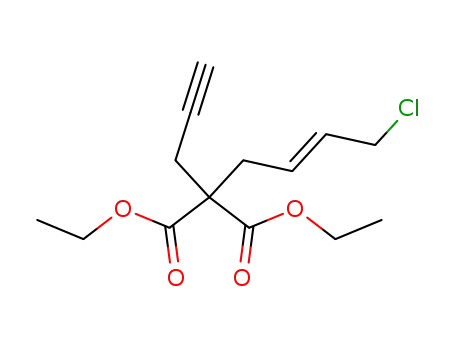 2-((E)-4-Chloro-but-2-enyl)-2-prop-2-ynyl-malonic acid diethyl ester
