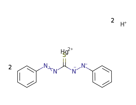 Molecular Structure of 14783-59-6 (MERCURY(II) DITHIZONATE)