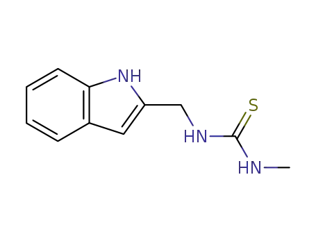 Molecular Structure of 80412-16-4 (Thiourea, N-(1H-indol-2-ylmethyl)-N'-methyl-)