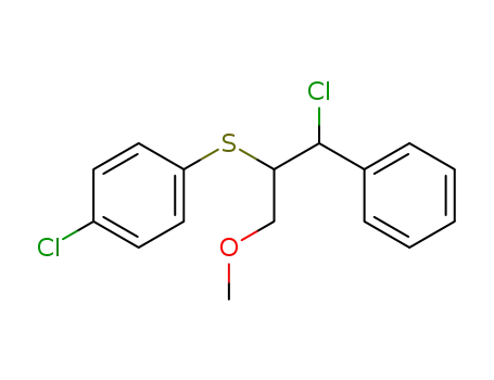 1-Chloro-4-(2-chloro-1-methoxymethyl-2-phenyl-ethylsulfanyl)-benzene