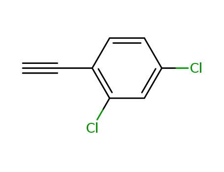 Molecular Structure of 75717-77-0 (2,4-dichloro-1-ethynylbenzene)