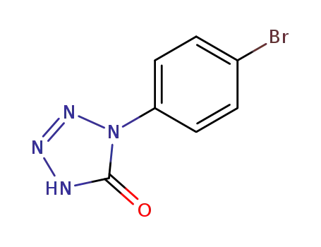 Molecular Structure of 98556-14-0 (1-(4-BROMOPHENYL)-1,2-DIHYDRO-5H-TETRAZOL-5-ONE)