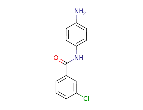 Molecular Structure of 123098-38-4 (N-(4-AMINOPHENYL)-3-CHLOROBENZAMIDE)