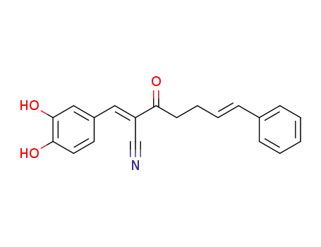 (2E,6E)-2-(3,4-dihydroxybenzylidene)-3-oxo-7-phenylhept-6-enenitrile