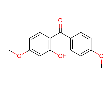 Molecular Structure of 6131-38-0 ((2-Hydroxy-4-methoxyphenyl)(4-methoxyphenyl)methanone)