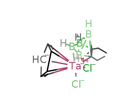 Molecular Structure of 162476-46-2 ((Et<sub>2</sub>C<sub>2</sub>B<sub>4</sub>H<sub>4</sub>)(Cp)TaCl<sub>2</sub>)