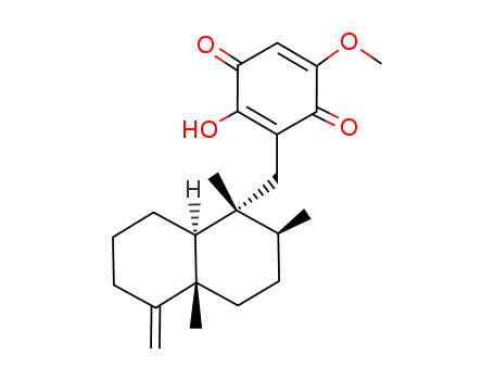 2,5-Cyclohexadiene-1,4-dione,3-[[(1R,2S,4aS,8aS)-decahydro-1,2,4a-trimethyl-5-methylene-1-naphthalenyl]methyl]-2-hydroxy-5-methoxy-                                                                     