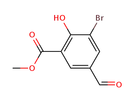 Benzoic acid, 3-bromo-5-formyl-2-hydroxy-, methyl ester