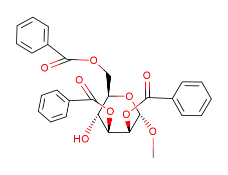 Molecular Structure of 3396-68-7 (Methyl 2,3,6-tri-O-benzoyl-alpha-D-mannopyranoside)
