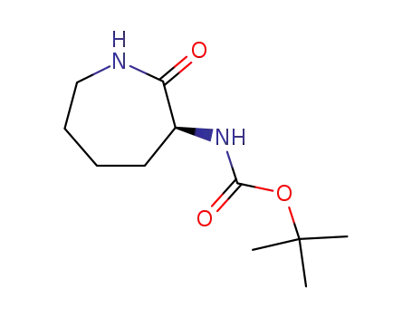 Molecular Structure of 76944-95-1 ((S)-(2-OXO-AZEPAN-3-YL)-CARBAMIC ACID TERT-BUTYL ESTER)