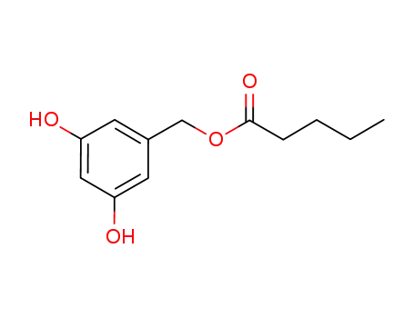 Molecular Structure of 573981-61-0 (Pentanoic acid, (3,5-dihydroxyphenyl)methyl ester (9CI))