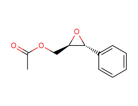 Molecular Structure of 19950-77-7 (Oxiranemethanol, 3-phenyl-, acetate, (2R,3S)-rel-)
