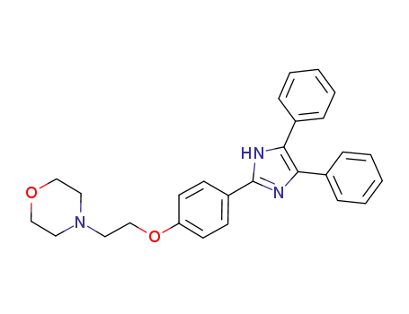 Molecular Structure of 1172118-53-4 (2-{4-[2-(morpholino)ethoxy]phenyl}-4,5-diphenylimidazole)