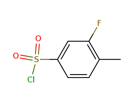 Molecular Structure of 90260-13-2 (3-FLUORO-4-METHYLBENZENESULFONYL CHLORIDE)