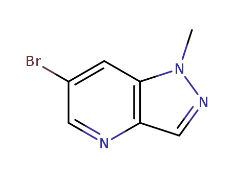 Molecular Structure of 1150617-56-3 (6-Bromo-1-methyl-1H-pyrazolo[4,3-b]pyridine)