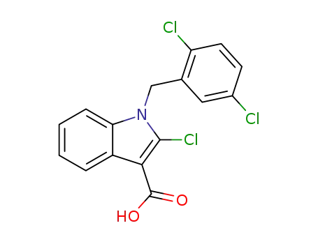 2-chloro-1-(2,5-dichlorobenzyl)-1H-indole-3-carboxylic acid