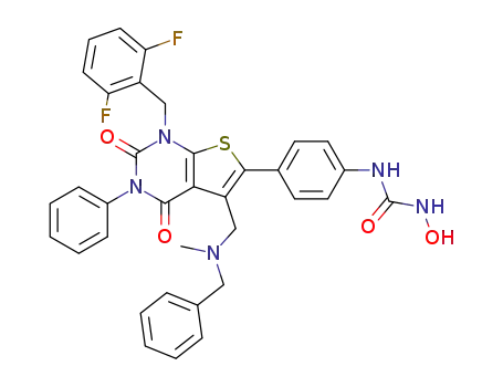 N-[4-[1-[(2,6-Difluorophenyl)methyl]-1,2,3,4-tetrahydro-5-[[methyl(phenylmethyl)amino]methyl]-2,4-dioxo-3-phenylthieno[2,3-d]pyrimidin-6-yl]phenyl]-N'-hydroxyurea