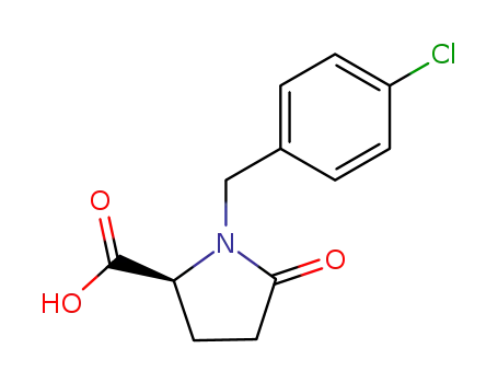 Molecular Structure of 59749-22-3 (1-(4-chlorobenzyl)-5-oxo-L-proline)