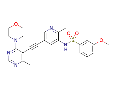 3-methoxy-N-[2-methyl-5-(4-methyl-6-morpholin-4-ylpyrimidin-5-ylethynyl)-pyridin-3-yl]-benzenesulfonamide