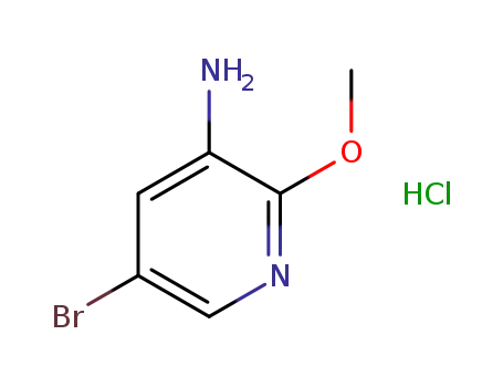 Molecular Structure of 1361970-57-1 (5-bromo-2-methoxypyridin-3-amine hydrochloride)