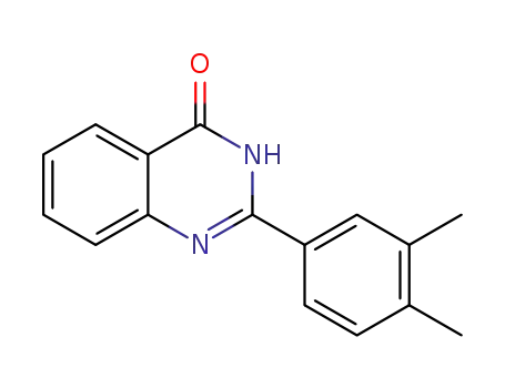 Molecular Structure of 1313761-04-4 (2-(3,4-dimethylphenyl)quinazolin-4(3Η)-one)