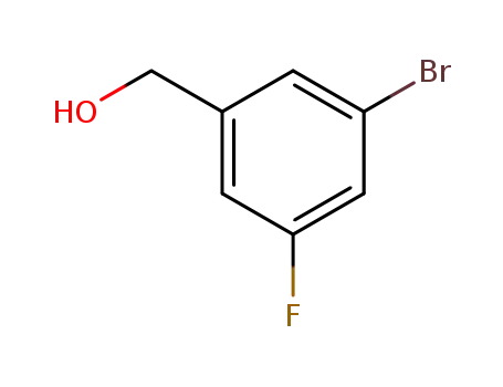 Molecular Structure of 216755-56-5 (3-BROMO-5-FLUOROBENZYL ALCOHOL)