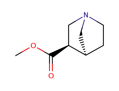 Molecular Structure of 129595-00-2 (1-Azabicyclo[2.2.1]heptane-3-carboxylic acid, methyl ester, endo-)