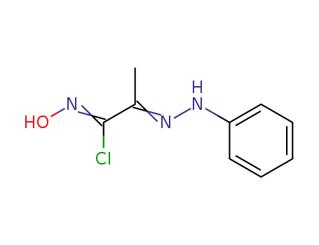 Molecular Structure of 58159-43-6 (N-hydroxy-2-(phenylhydrazono)propanimidoyl chloride)