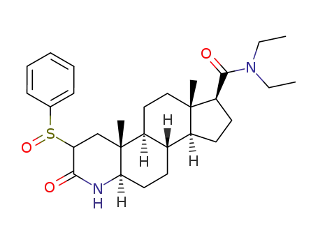 (4aR,4bS,6aS,7S,9aS,9bS,11aR)-3-Benzenesulfinyl-4a,6a-dimethyl-2-oxo-hexadecahydro-indeno[5,4-f]quinoline-7-carboxylic acid diethylamide