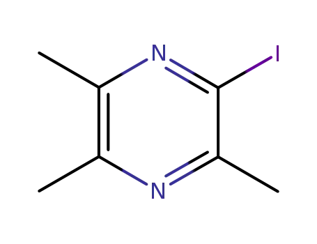 Molecular Structure of 125060-83-5 (Pyrazine, iodotrimethyl-)