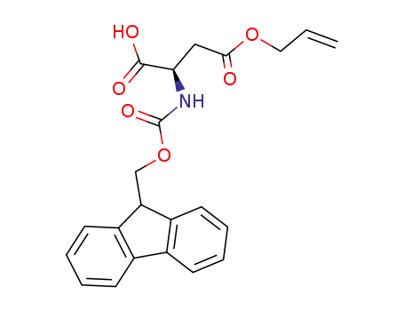 Molecular Structure of 177609-12-0 (FMOC-D-ASP(OALL)-OH)