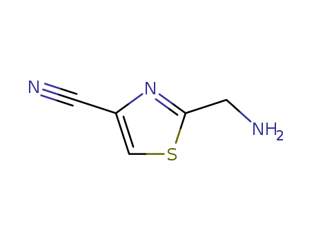 4-Thiazolecarbonitrile,2-(aminomethyl)-