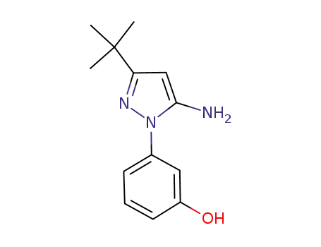 Phenol, 3-[5-amino-3-(1,1-dimethylethyl)-1H-pyrazol-1-yl]-