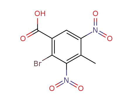 Molecular Structure of 858847-72-0 (2-bromo-4-methyl-3,5-dinitrobenzoic acid)